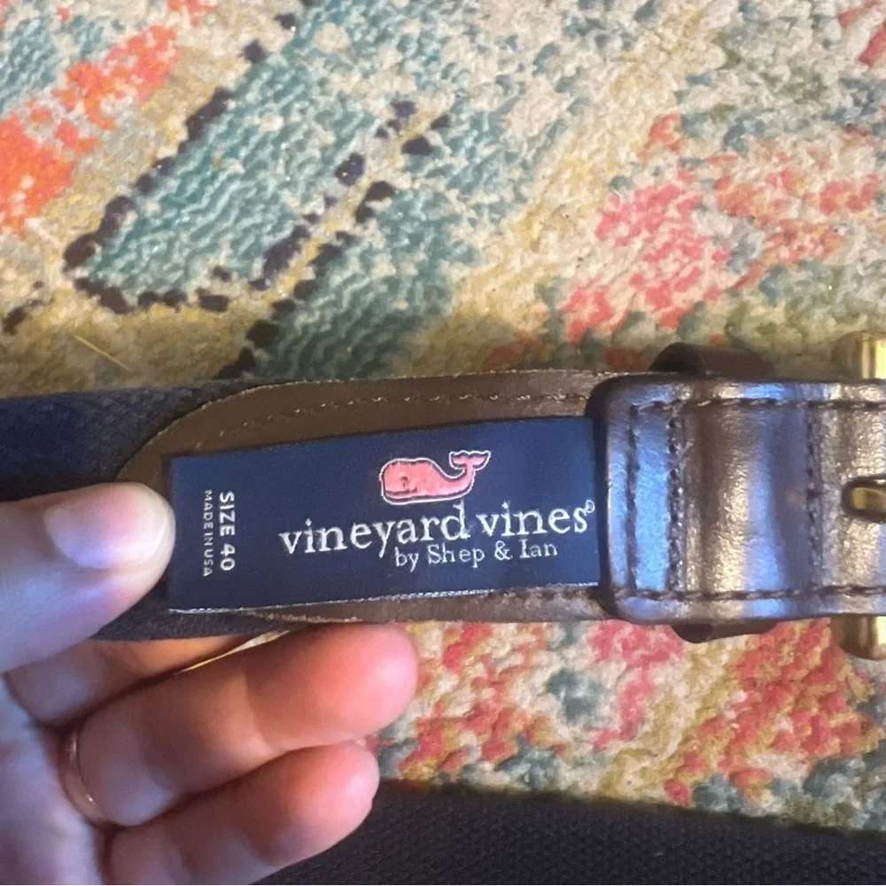 Vineyard vines Star Canvas Club Belt size 40